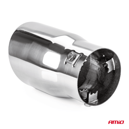 AMiO AMiO Uitlaat Einddemper Sierstuk RVS Koppelstuk 78mm Zilver AMiO 4