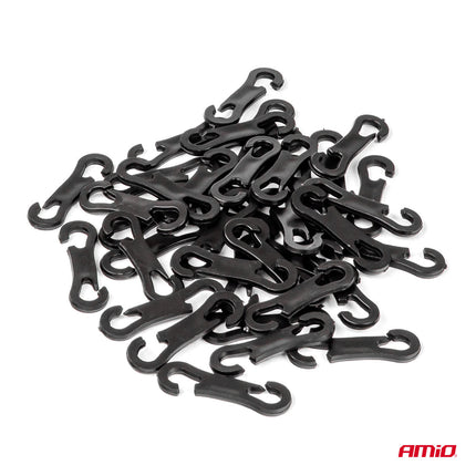 AMiO Universal Car Seat Cover Set SC - 06 – 9 - delige Stoelhoezen voor Voor - en Achterstoelen, Zwart en Grijs, Airbagveilig en Slijtvast - VCTparts.nl