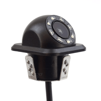 AMIO UNIVERSAL BAUS -INVERSING Camera HD 8 LED -Nachtansicht 18 mm für Auto / Bus / Wohnmobil Schwarz