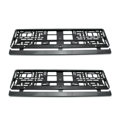 AMIO Universal Nict Plate Inhaber Europa Carbon 2 Teile (Set)