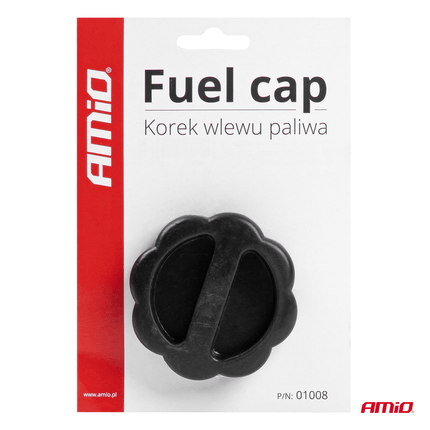 AMiO Universele Nooddop Reserve Tankdop Benzinedop Brandstofdop Rood - Zwart - VCTparts.nl