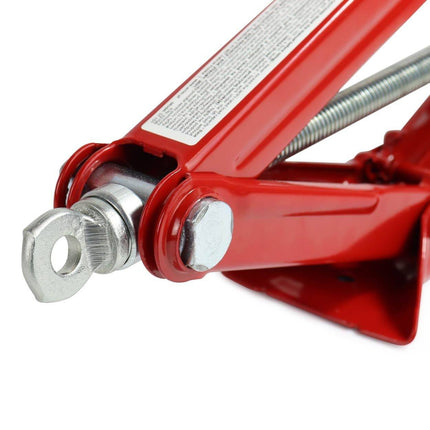 AMiO Universele Schaarkrik met Handslinger voor Auto Rood - 1.5 ton - VCTparts.nl