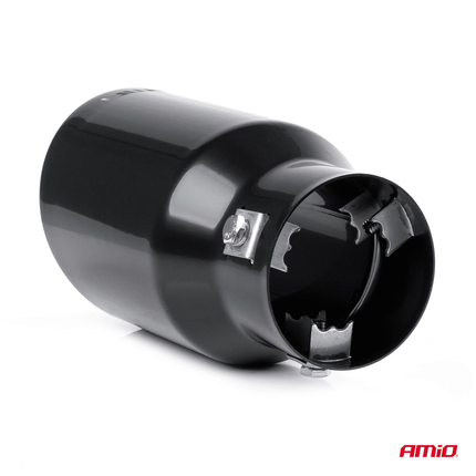 AMiO AMiO Universele Sportieve Uitlaat Tip RVS Koppelstuk 89mm Zwart AMiO 5