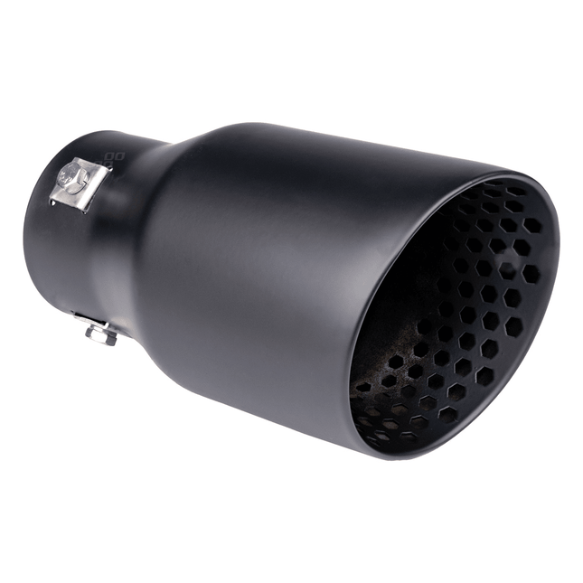 AMiO AMiO Universele Uitlaat Demper Tip RVS Koppelstuk 89mm Mat Zwart AMiO 1