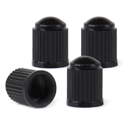 AMiO AMiO Universele Ventieldoppen Zwart (4 stuks) Anti - lek Luchtdicht Roestbescherming [Auto - Motor] AMiO 3