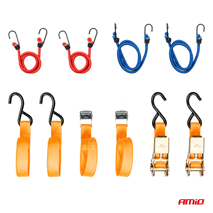 AMiO AMiO Vervoer Transport Volledige Set Haken en Klem voor Oranje [Spanbanden - Ratel - Spinnen] AMiO 1
