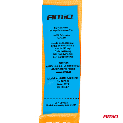 AMiO AMiO Vervoer Transport Volledige Set Haken en Klem voor Oranje [Spanbanden - Ratel - Spinnen] AMiO 2