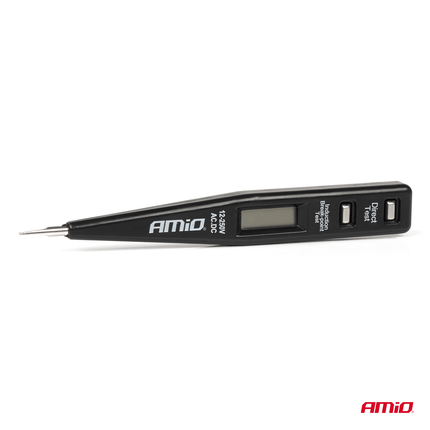 AMiO AMiO Voertuig Voltage Circuit Tester Spanningsmeter Spanningszoeker 12 - 250V Detector Zwart AMiO 3