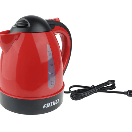 AMiO Waterkoker Auto Koffiezetter Kan (12v/150w) Rood met Autostekker Sigarettenaanstekerplug - VCTparts.nl