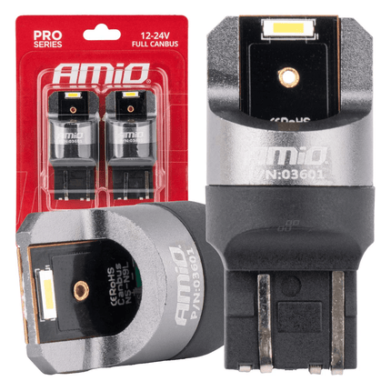 AMiO AMiO WY21W LED 12V - 24V 2x1860 SMD Wit Canbus [Koplamp - Dagrijverlichting] (2 stuks) AMiO 5