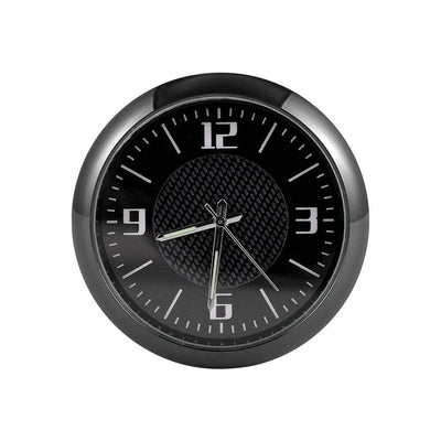 Analog Mini Dashboard Auto Clock Selbstadhäsiv - Sport schwarz