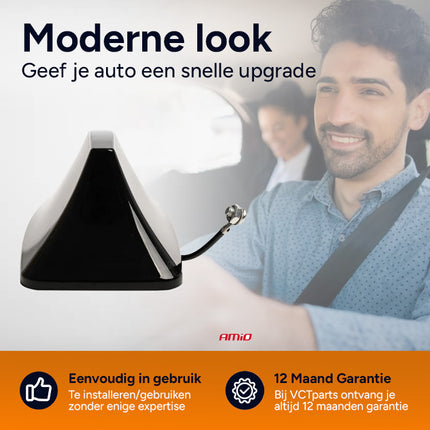 Universele Autoradio Haaienvin  AM-FM Antenne Zwart - VCTparts.nl