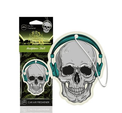 Aroma Car Aroma Dia de Los Muertos Auto Air Frisher Hartschule - Kopfhörerschädel