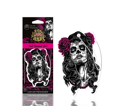 Aroma Car Aroma Dia de Los Muertos Auto Air Frisian Rostel - Pink Diamond Girl