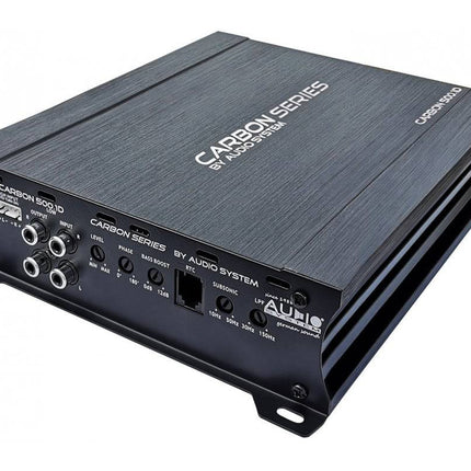 Audio System Carbon - serie 1 - kanaal Digitale Mono Auto Versterker voor Subwoofers en Speakers Krachtige Audio - VCTparts.nl