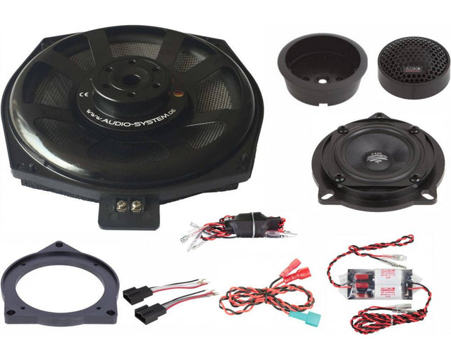 Audio System XFIT BMW UNI 200mm 3 - Way Part - Active Composet – Pasklare Speaker Upgrade Plug en Play BMW E &amp; F Serie Universeel Frontsysteem Optimount 1