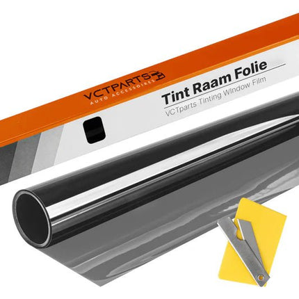 Auto Raamfolie HR++ Tint Vinyl Zwart 50x300cm (60%) Zwarte Tintfolie voor Zonwerende Auto folie - Verduisterend - VCTparts.nl
