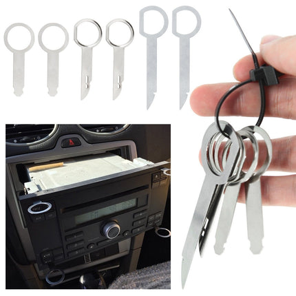 VCTparts Auto Radio Demontage Tool Gereedschap Pin Sleutel Clip Radiostekkers Extractietool voor Volkswagen Audi NORGOS 9