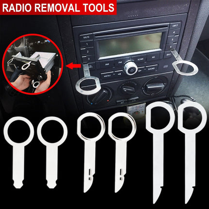 VCTparts Auto Radio Demontage Tool Gereedschap Pin Sleutel Clip Radiostekkers Extractietool voor Volkswagen Audi NORGOS 6