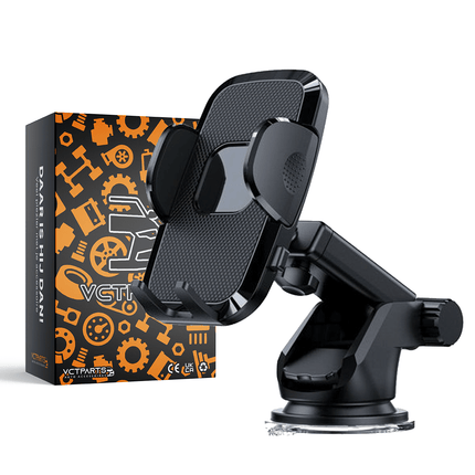 VCTparts Auto Telefoonhouder met Telescopisch Uitschuifbare Arm voor Dashboard en Voorruit Zwart VCTparts 2