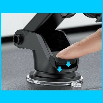 VCTparts Auto Telefoonhouder met Telescopisch Uitschuifbare Arm voor Dashboard en Voorruit Zwart VCTparts 4