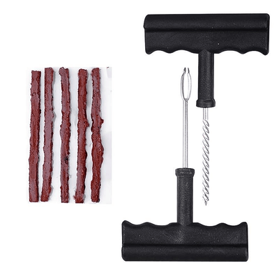 Auto Reifenreparaturwerkzeug mit Gummistreifen schwarz