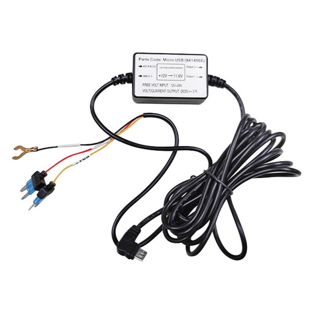 AZDome AZDome Auto Dashcam Continue Voeding Hardwire Kabel Voeding Micro USB [3.5M 12v/24v] INNPRO 2