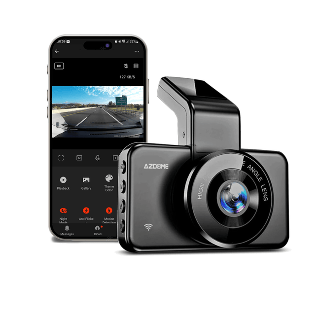 AZDome AZDome Dashcam M17 Pro FullHD 1296P 1CH Wifi met Scherm Auto Video Recorder Zwart INNPRO 3