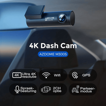 AZDome AZDome Dashcam M300 1296P Wifi Auto Video Recorder Zwart NORGOS 3