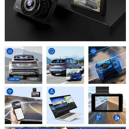 AZDome AZDome Dashcam M63 Lite True 4K Wifi Auto Video Recorder Zwart INNPRO 9