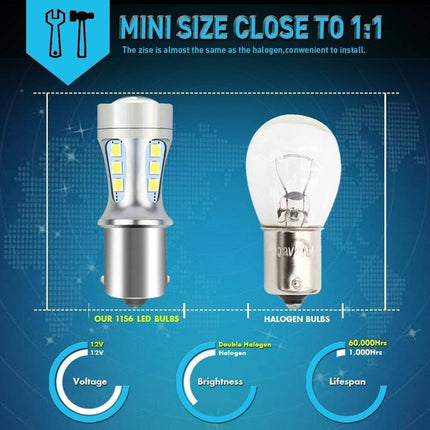 VCTparts BA15s led wit 1156 Achterlicht (set) NORGOS 3