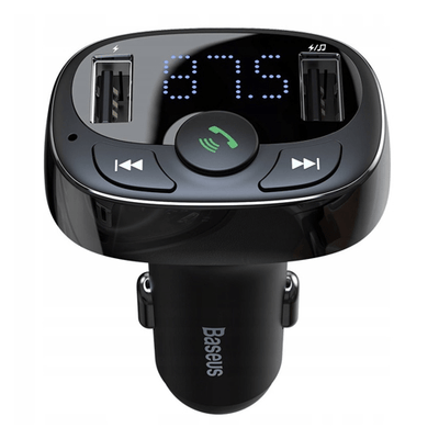 Basis Bluetooth Music FM-Sender und Doppel USB-Port S-09A-Auto-Ladegerät Schwarz