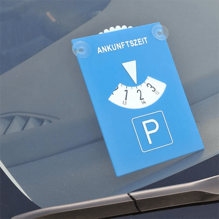 VCTparts Blauwe Kaart Parkeerschijf / Parkeerkaart met Zuignap voor aan het Raam VCTparts 2