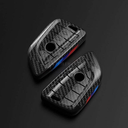 VCTparts BMW Sleutel Hoes Carbon Fiber ABS Behuizing - Puntvorm [X3 X5 X6 F30 F34 F10 F20 G20 g30 G01 G02 G05 F15 F16 1 3 5 7 Serie] NORGOS 7