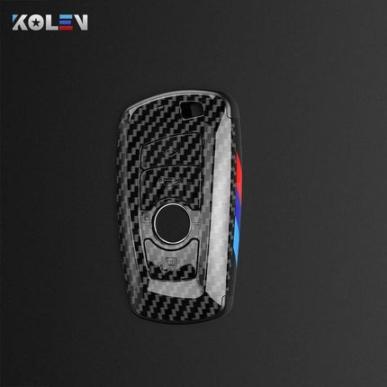 VCTparts BMW Sleutel Hoes Carbon Fiber ABS Behuizing - Rechthoek [X3 X5 X6 F30 F34 F10 F20 G20 g30 G01 G02 G05 F15 F16 1 3 5 7 Serie] NORGOS 1