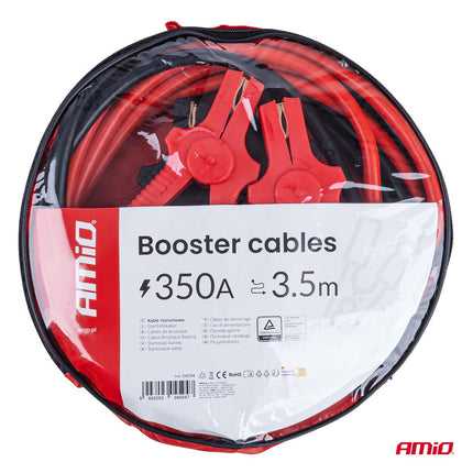 Booster Cables 350A 3.5m TÜV – Professionele Startkabels voor 12V en 24V Voertuigen - VCTparts.nl