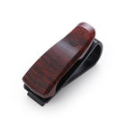 Brillenhouder voor auto zonneklep – Dark Wood – Zonnebril houder met clip - VCTparts.nl