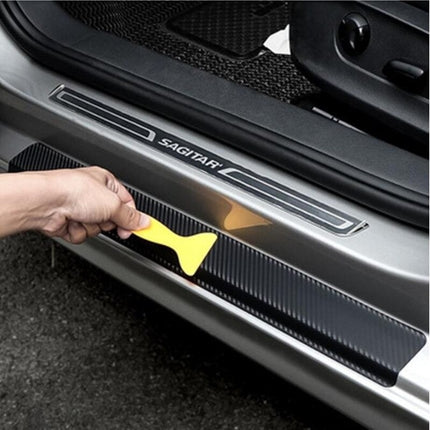 VCTparts Carbon Fiber Deur Instaplijst Sticker - Wrap Folie Kras Bescherming (Set van 4 stuks) NORGOS 7