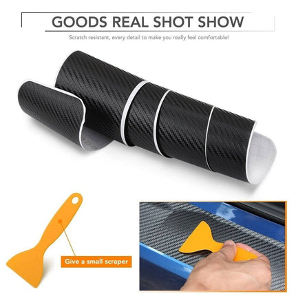 VCTparts Carbon Kofferbak Lijst Achterbumper Beschermstrip - Sticker 90cm Krasbestendig NORGOS 4