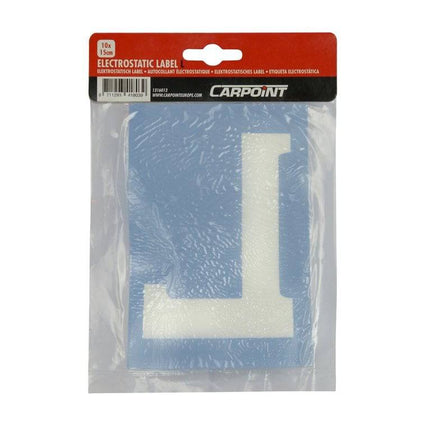 Carpoint L Sticker Lesauto Statisch Raam (10x15cm) Blauw - VCTparts.nl