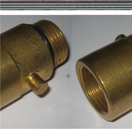 Carpoint Gasnippel Koppelstuk Nederland 22mm LPG Bajonet Aansluiting voor Tanken - VCTparts.nl