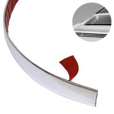 Carpoint Sierstrip Chrome Self -Adhäsive 12mm 8m Liste Universal Buiten und Inside