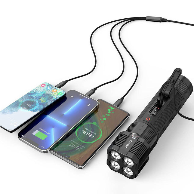 Choetech Jump Starter Powerbank 8000mAh met LED - zaklamp Zwart - VCTparts.nl