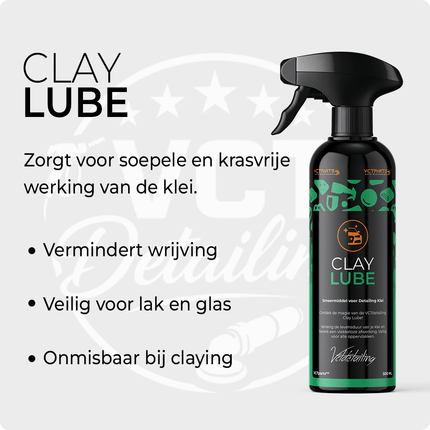 Clay Lube Premium Smeermiddel voor Klei 500ML Krachtig Tegen Vuil voor een Glanzend Resultaat - VCTparts.nl