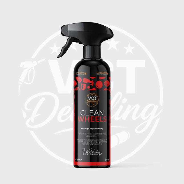 Clean Wheels Premium Velgenreiniger 500ML Krachtig Tegen Vuil voor een Glanzend Resultaat - VCTparts.nl