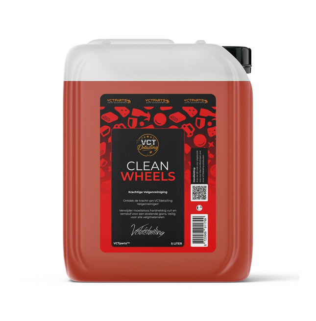 Clean Wheels Premium Velgenreiniger 5L Jerrycan Krachtig Tegen Vuil voor een Glanzend Resultaat - VCTparts.nl