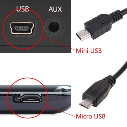 VCTparts Dashcam 3.5m Mini - USB naar USB - A Recorder Voeding Kabel Zwart [5V/2A] NORGOS 6