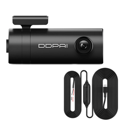 Ddpai Dashcam 2k 1600p HD WiFi Video Recorder + kontinuierliche Ernährung Schwarz