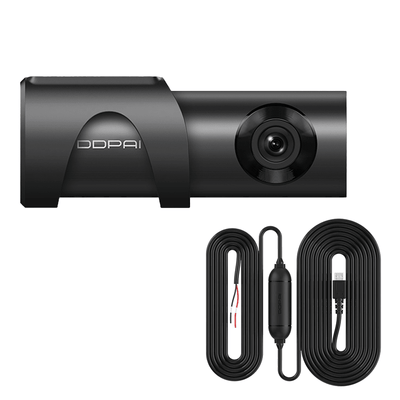 Ddpai Dashcam mini3 2k 1600p Fullhd WiFi Video Recorder + kontinuierliche Ernährung Schwarz