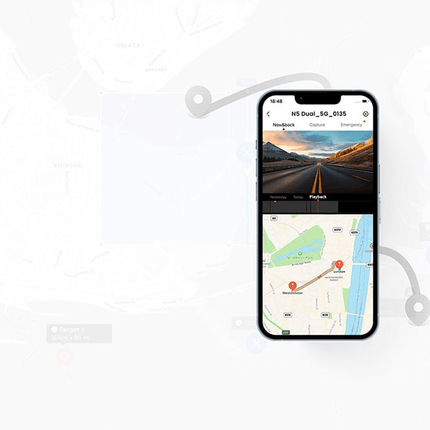 DDPAI N5 Dual Dashcam 4K 2CH FHD Wifi Auto Video Recorder + Achter Camera Zwart - VCTparts.nl